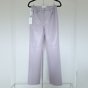 NWT Aritzia Wilfred | The Melina | high-waisted vegan leather pants | size 4